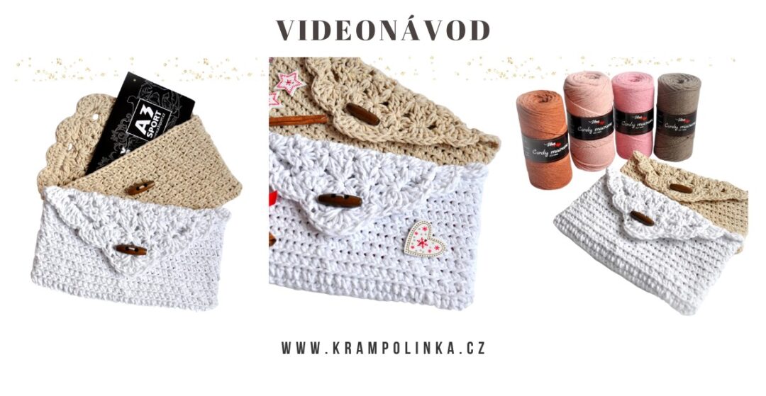 Háčkovaná obálka na poukázky a vouchery