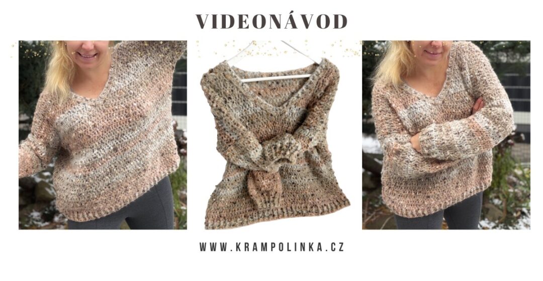 háčkovaný svetřík