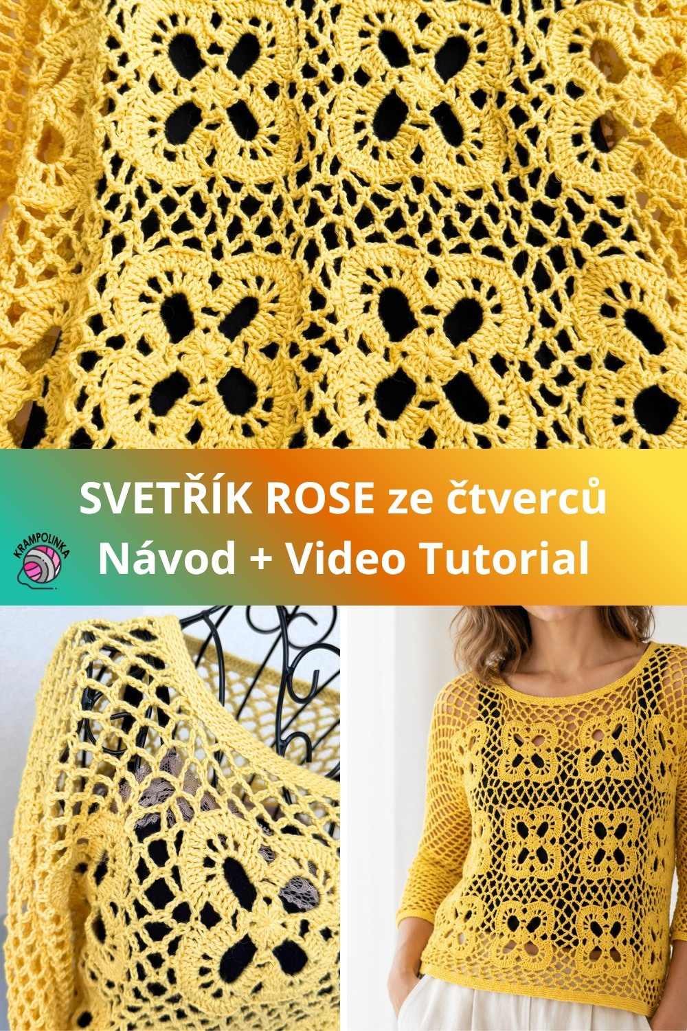 PIN IT! Ulož si návod na svetřík ROSE