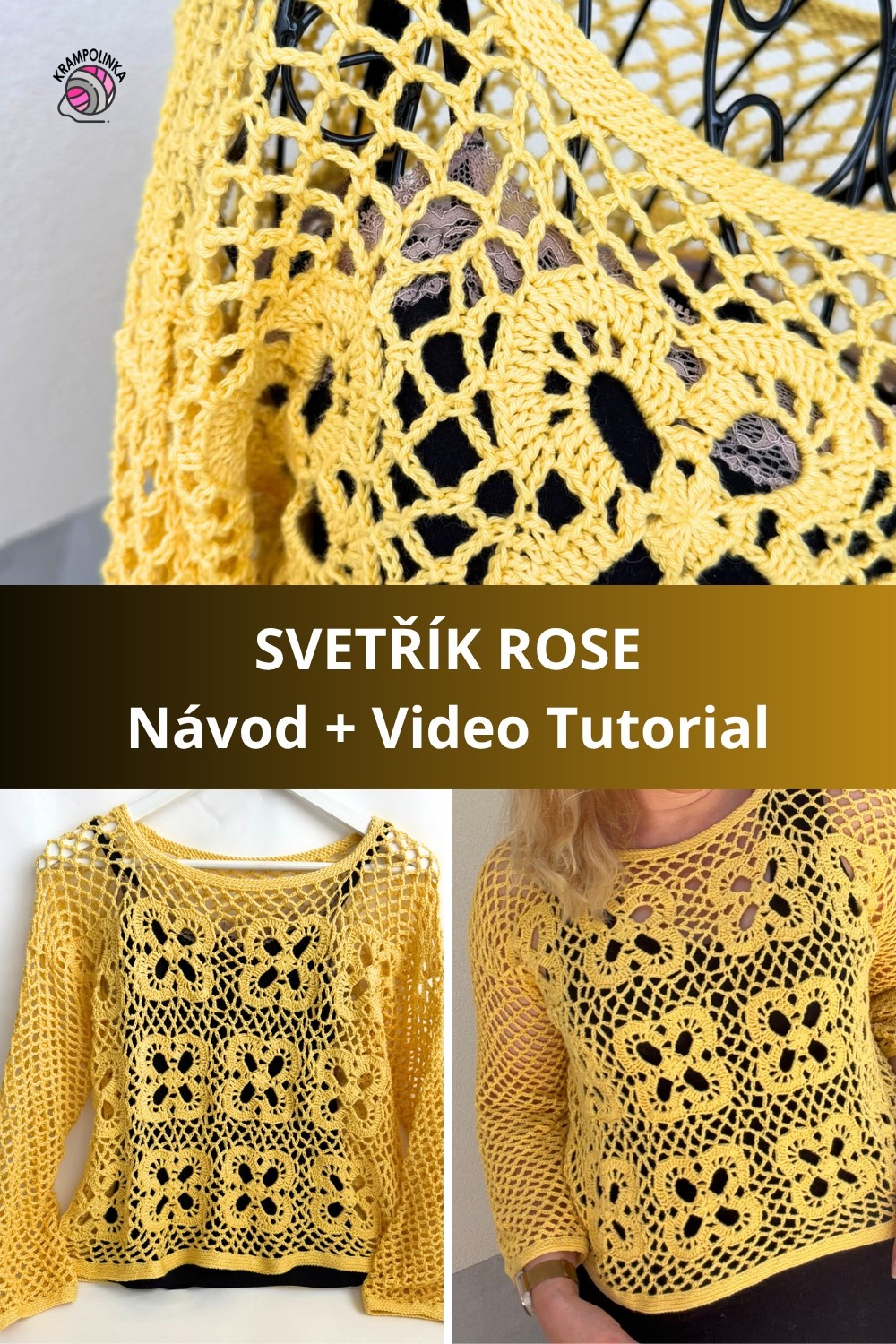 PIN it! Ulož si návod na svetřík ROSE
