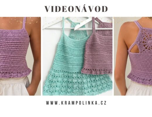 háčkovaný tank top