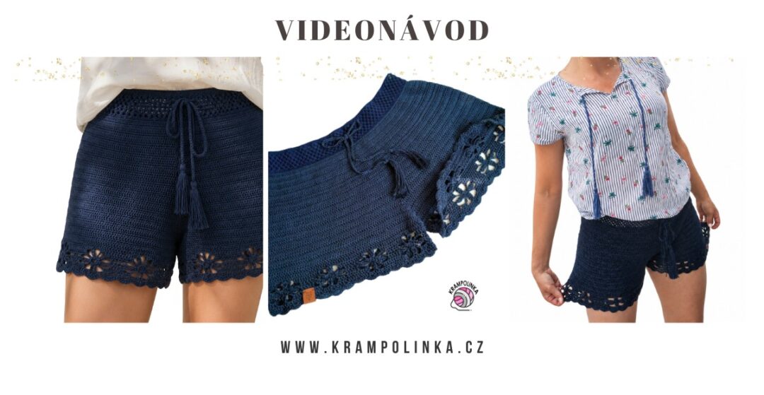háčkované kratasy návod