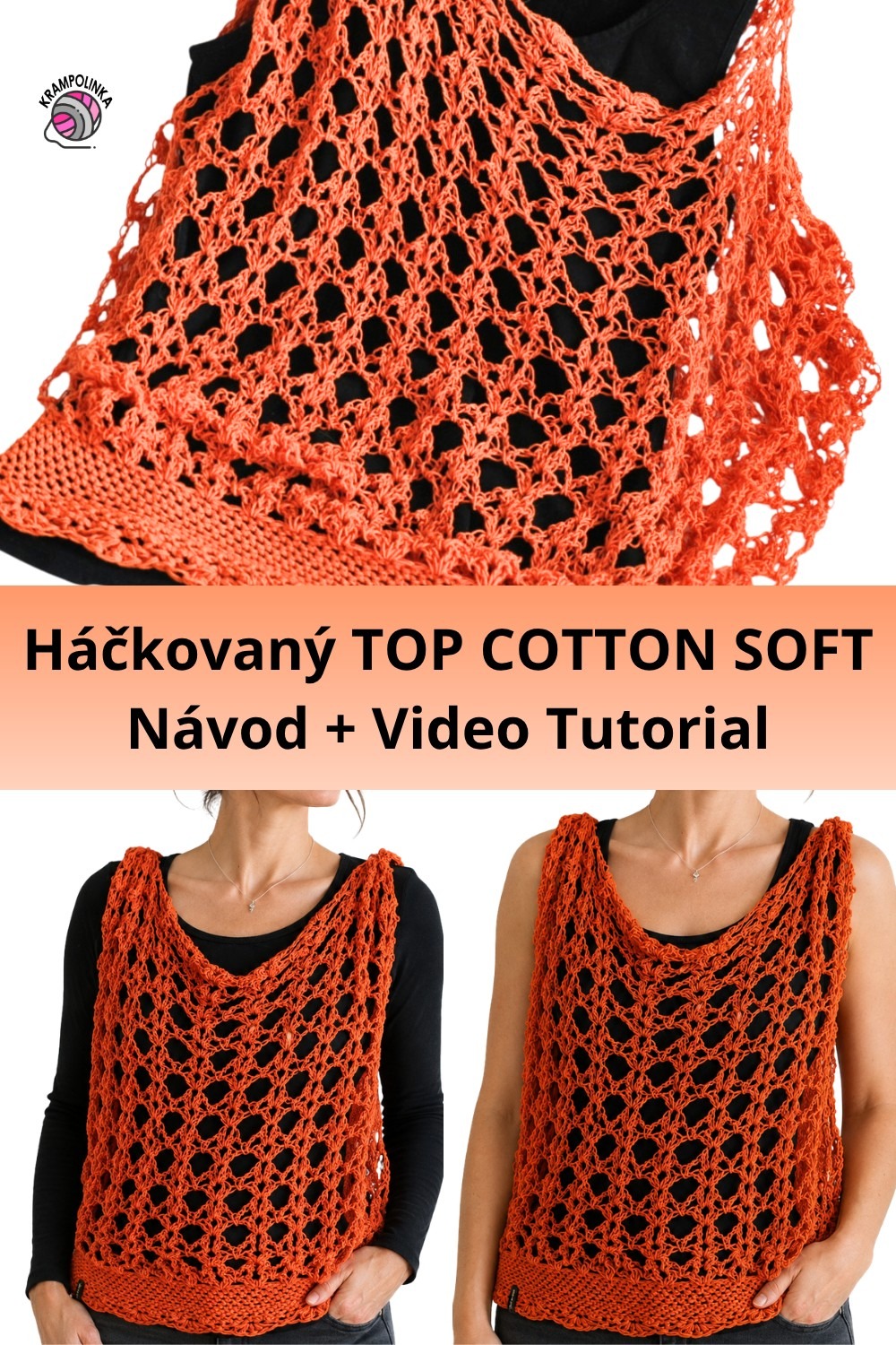 Uložte si tento Pin na později a uháčkujte si vzdušný top z YarnArt Cotton Soft, až přijde ten správný čas.